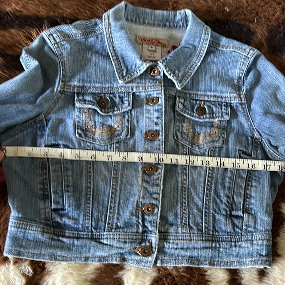 Upcycled jean jacket - Picture 3 of 7